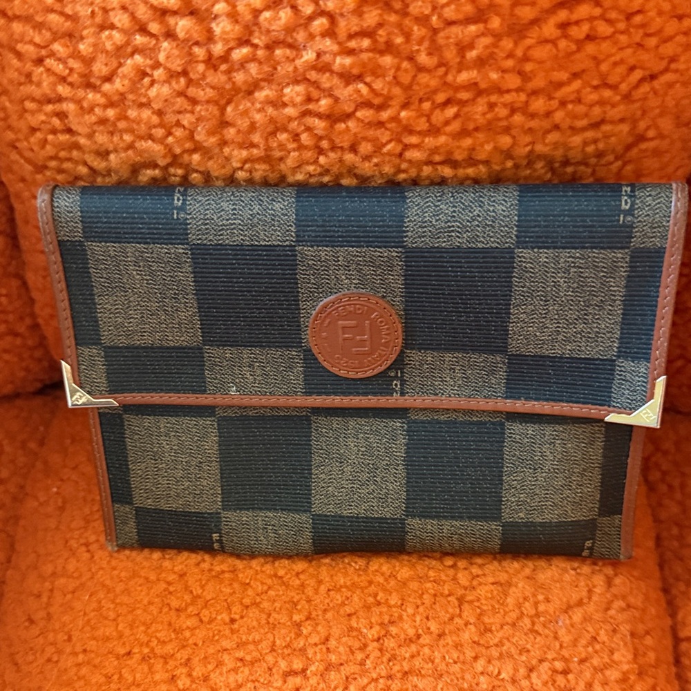 Fendi   Wallet - Black and Brown Leather